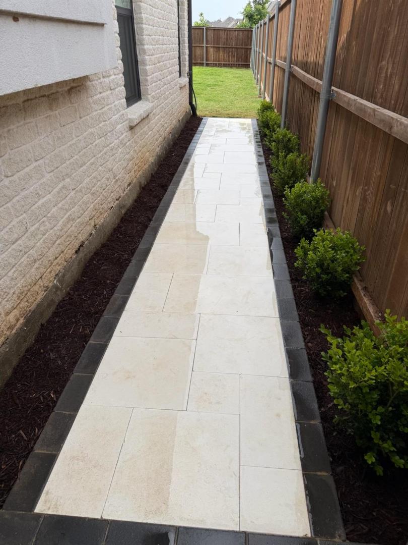 yard after landscaping