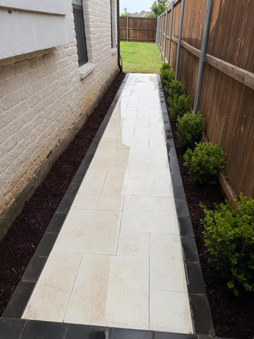 yard after landscaping