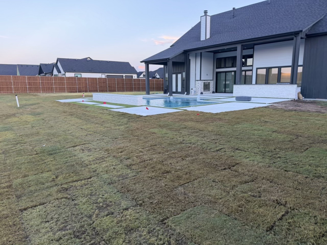 yard after landscaping
